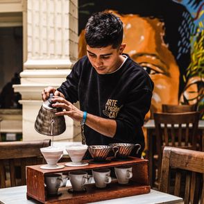 Wnętrze kawiarni w Bogocie (fot. Karolina Wiercigroch)