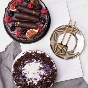 Wegańskie torty - wegańśki tor bananowny oraz wegański tort urodzinowy (fot. Paulina Czyżewska)