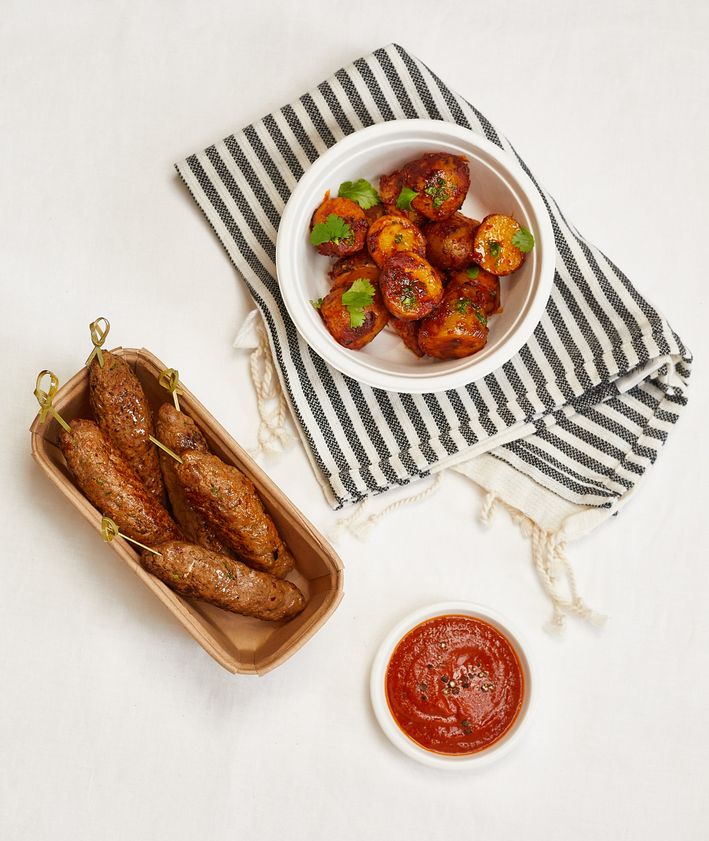 Kofty z patatas bravas