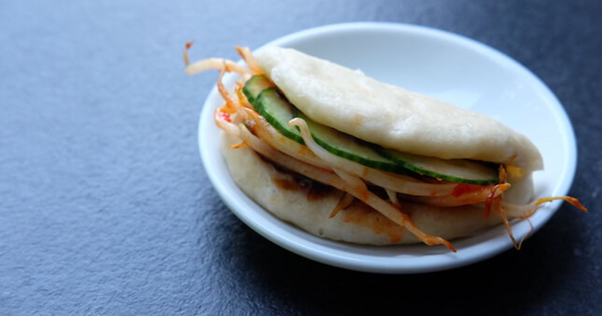 Faszerowana bułeczka bao