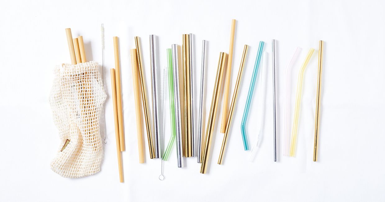 Słomki bambusowe, metalowe i szklane (fot. Niemojewski)