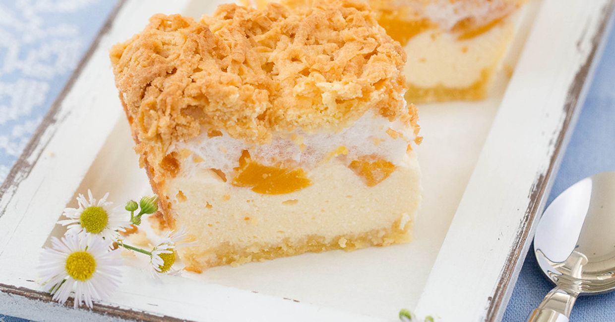 Sernik z brzoskwiniami jak u babcie - przepis