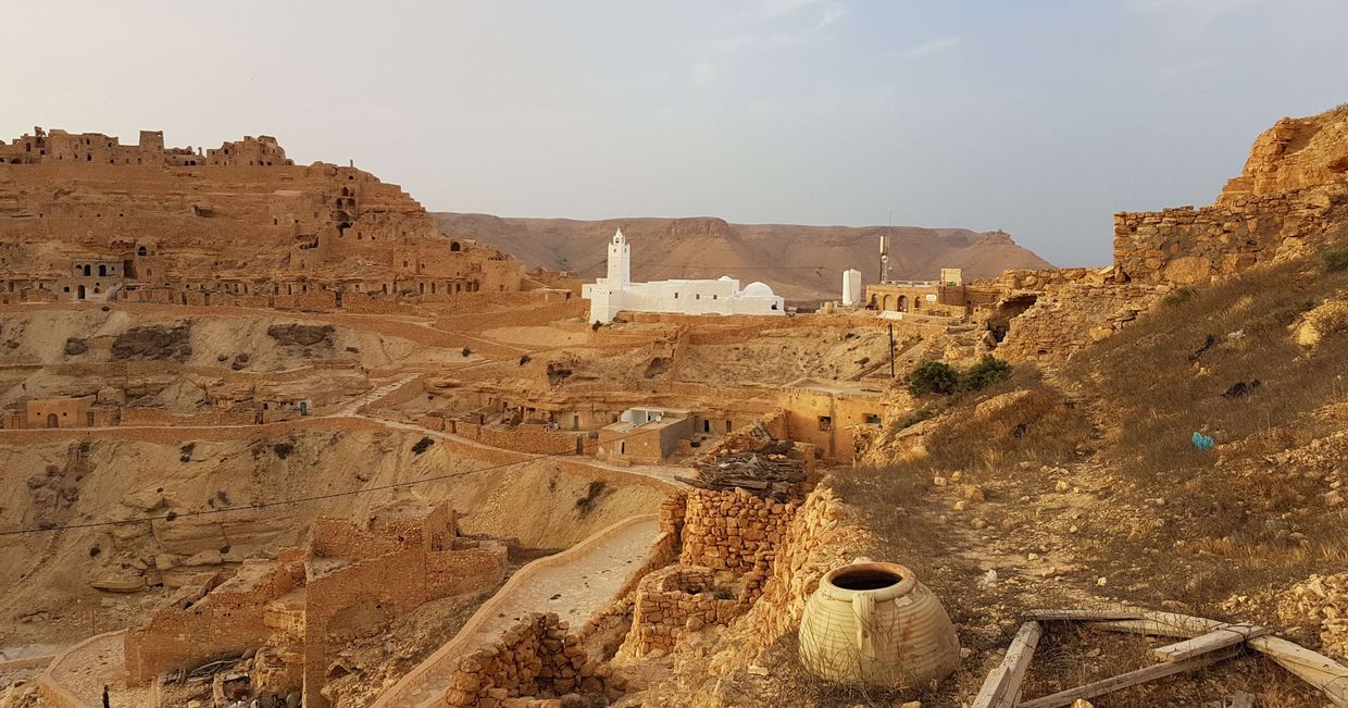 Tunezja. Chenini - jedna z berberyjskich osad