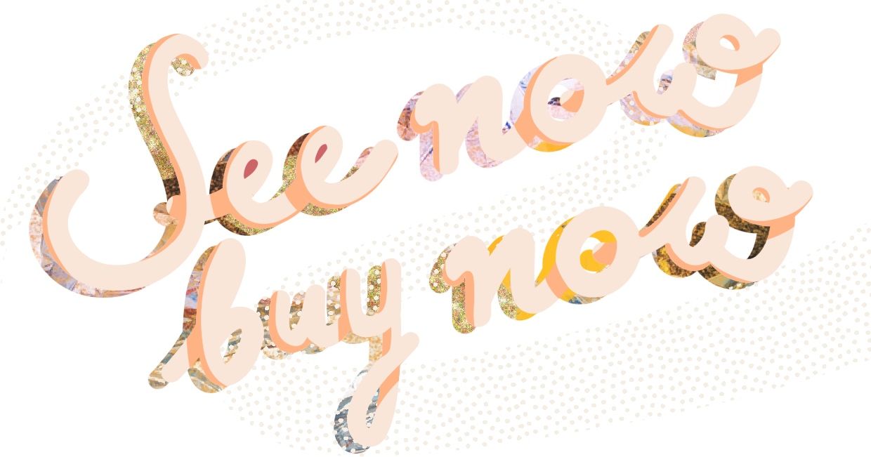 See now buy now logo (il. Martyna Cybuch)