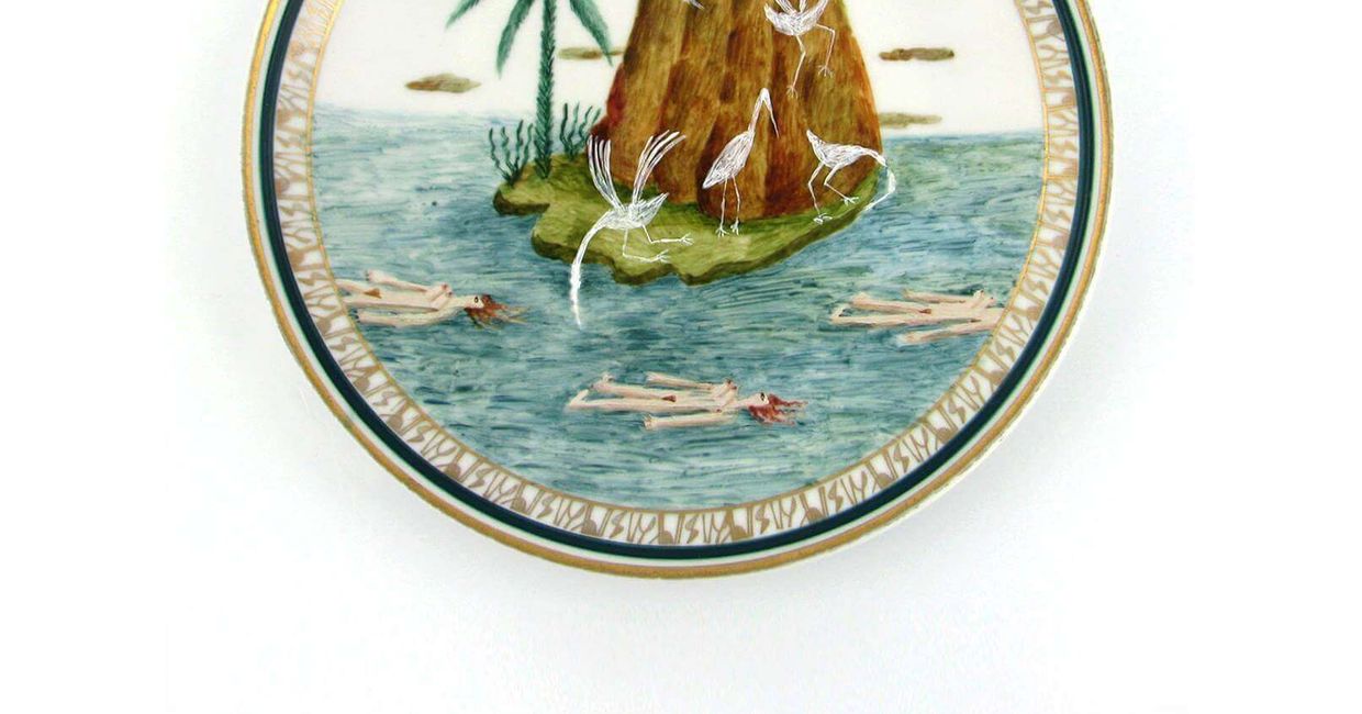 talerz z ilustracją wyspa (fot. JAD / materiały prasowe)
