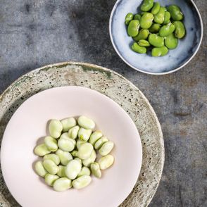 Bób gotowany i wyłuskany i świeży