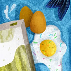 Jajka i mleko (ilu. Ula Mierzwa)