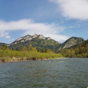 Widok na Trzy Korony – najwyższy szczyt Pienin Środkowych (fot. Aleksander Szojer)