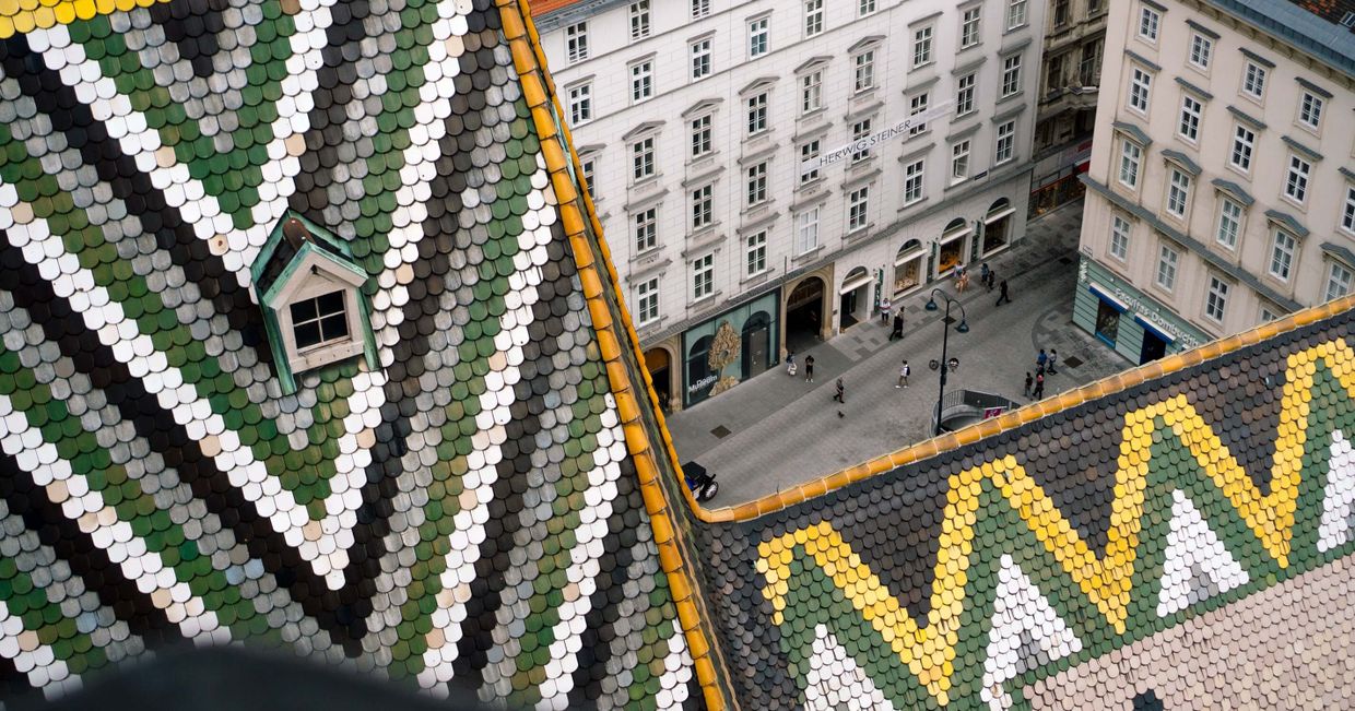 widok z katedry w wiedniu