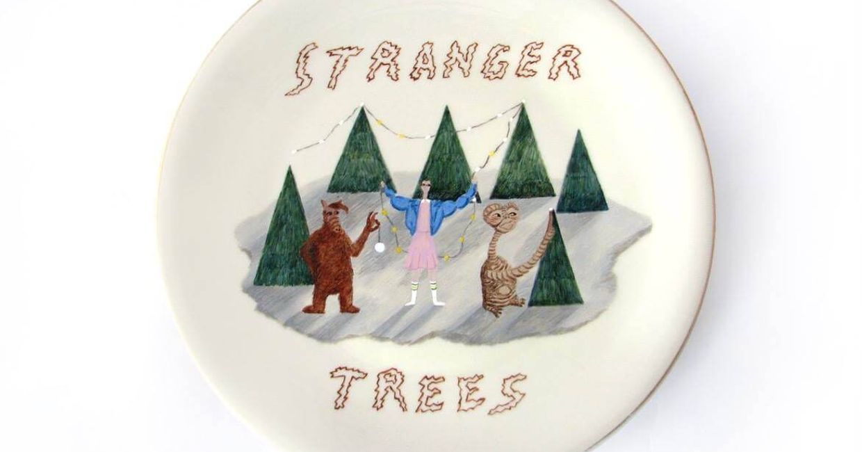 talerz z ilustracją stranger trees (fot. JAD / materiały prasowe)