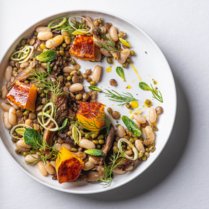 Zdrowy obiad z resztek fasoli, soczewicy i kaszy (fot. Rafał Meszka)