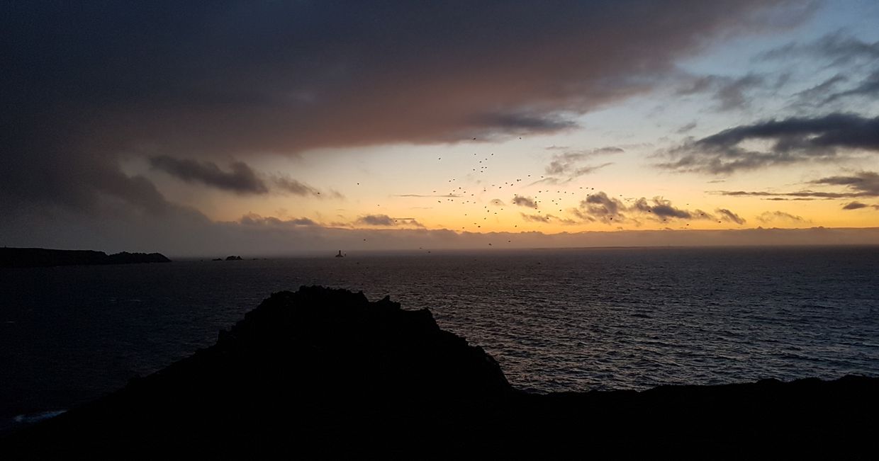Zachód słońca na krańcu Francji, w Bretonii (fot. Aleksander Szojer)