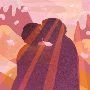 Zakochani na tle gór i czekoladek (il. Martyna Cybuch)