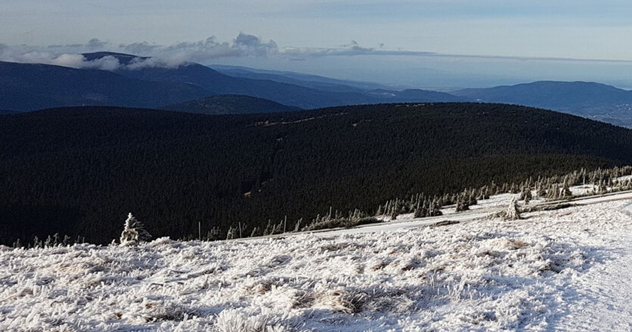 Góra Pradziad w śniegu (fot. Aleksander Szojer)
