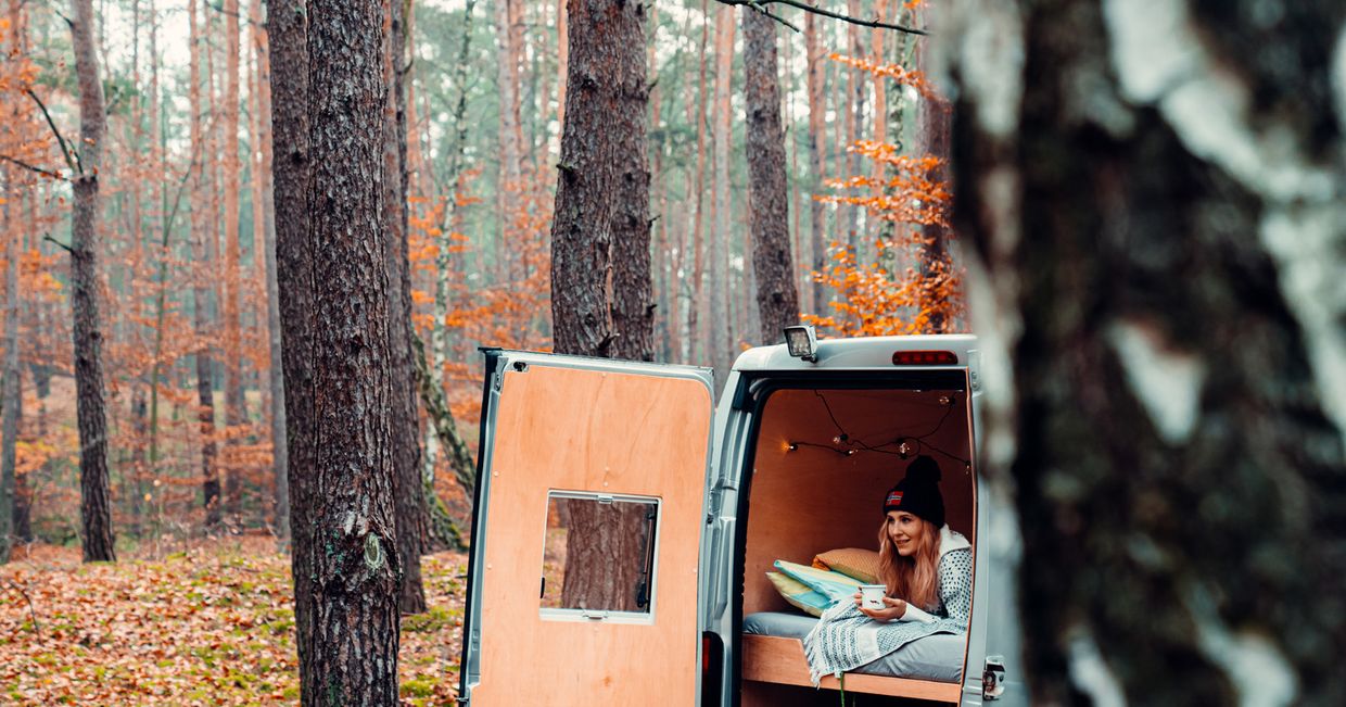 Vandalvan, Slow Polska, mobilne wakacje, dom na kółkach, wypoczynek w lesie (fot. Slow Polska)