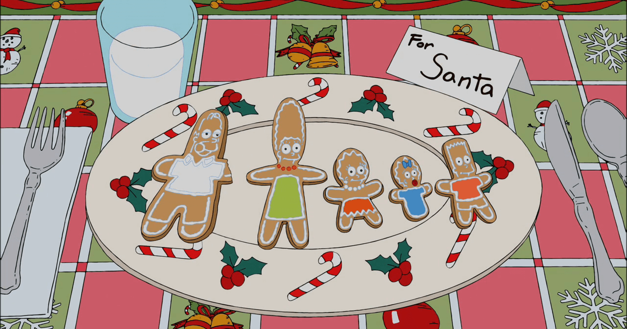 Ciasteczka świąteczne w kształcie członków rodziny Simpsonów (fot. materiały prasowe)