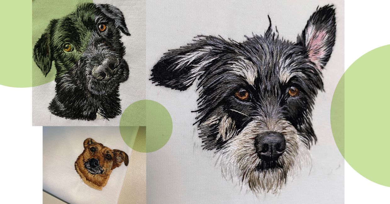 Personalizowane bluzki z haftowanymi dekoracjami z motywem zwierzęcym – portrety psów na zamówienie na ubraniu od 28th December Girl (fot. materiały prasowe)