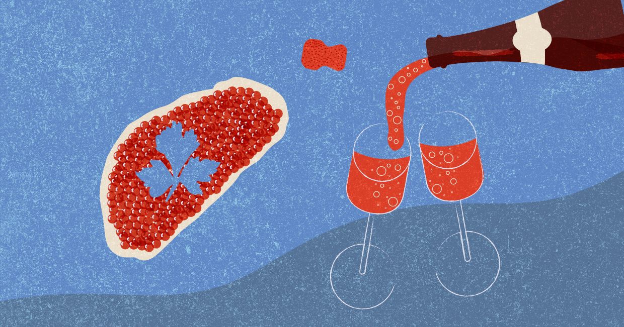 Jak dobrać wino do jedzenia (ilustracja Marcin Lewandowski)