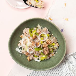 Sałatka porowa. Sałatka z porów. Przepis na sałatke z pora (fot. Paulina Czyżewska)