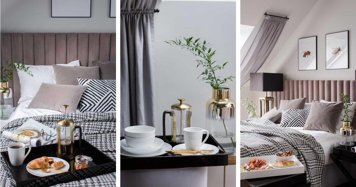 Modne dodatki do wnętrz, jak udekorować stół, elegancka zastawa stołowa, Westwing (fot. dinnershow.studio)