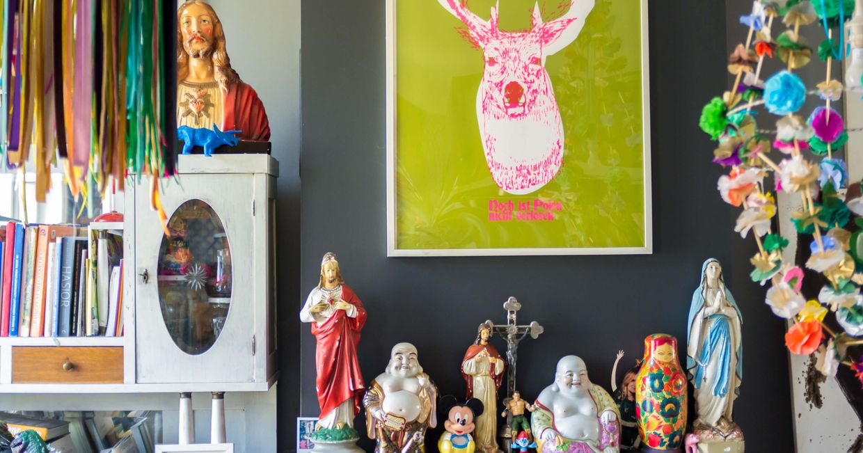 pająki, folk polski - mieszkanie marty bradshaw - eat away - kraków