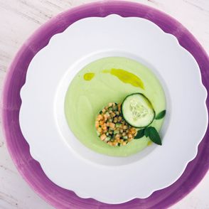 pomysł na niebanalny zielony chłodnik