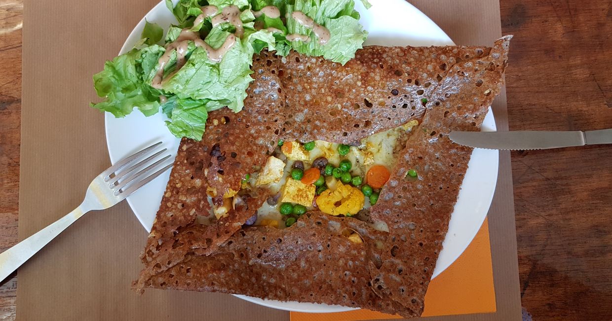 Tradycyjny bretoński naleśnik. (fot. Aleksander Szojer)