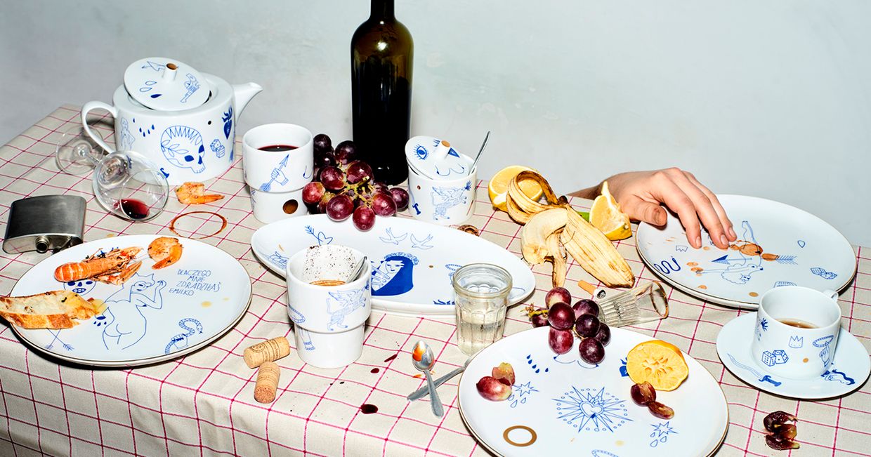 Tatootaboo, Ceramika Magdy Pilaczyńskiej - Look at me plates (fot. Grzegorz Wełnicki i Małgorzata Białobrzycka)