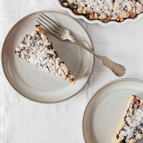 Ciasto jagodowe z wanilią, jagodami i maślaną kruszonką (fot. Sylwia Kaleta)