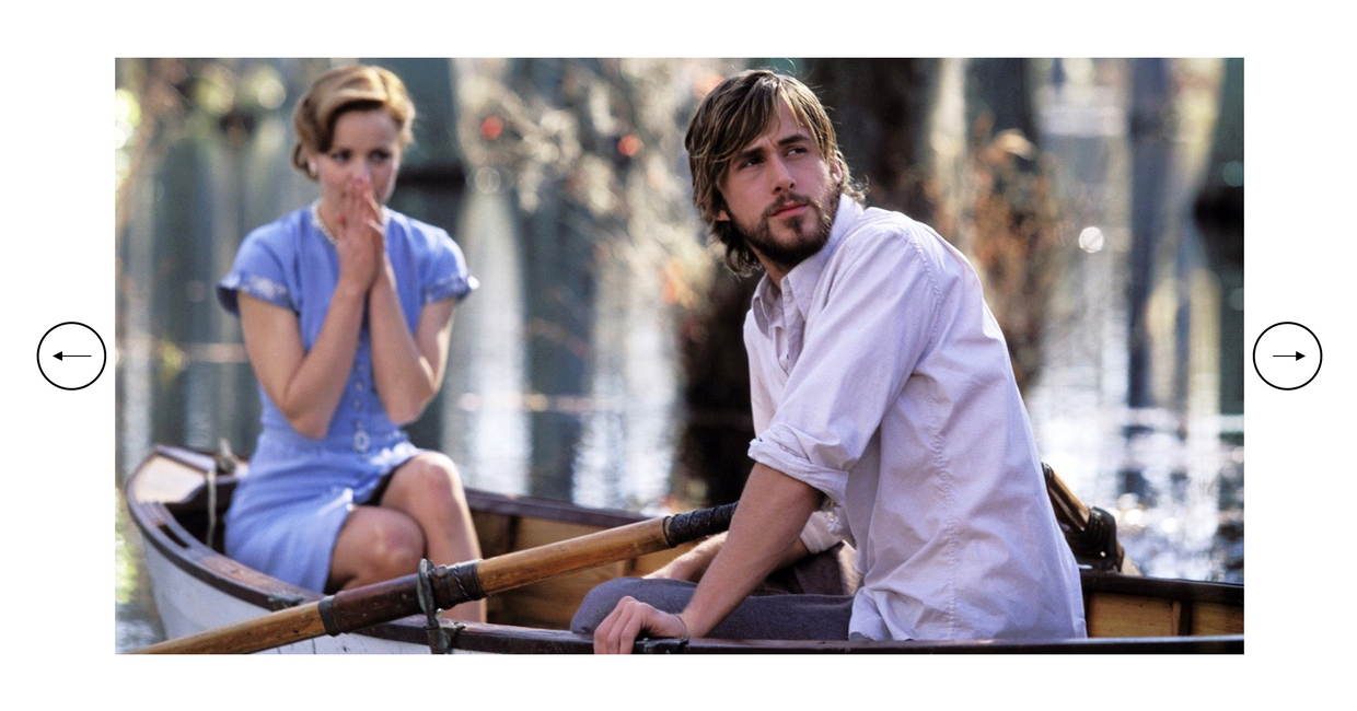 Rachel McAdams i Ryan Gosling w ponadczasowej ekranizacji "Pamiętnika" Nicholasa Sparksa (fot. kadr z filmu)