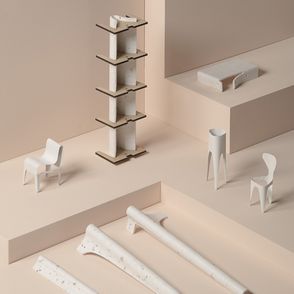 Nagrodzone w konkursie GUILTLESSPLASTIC meble autorstwa Alexandra Schul, projekt "Substantial Furniture Line" (fot.materiały prasowe)