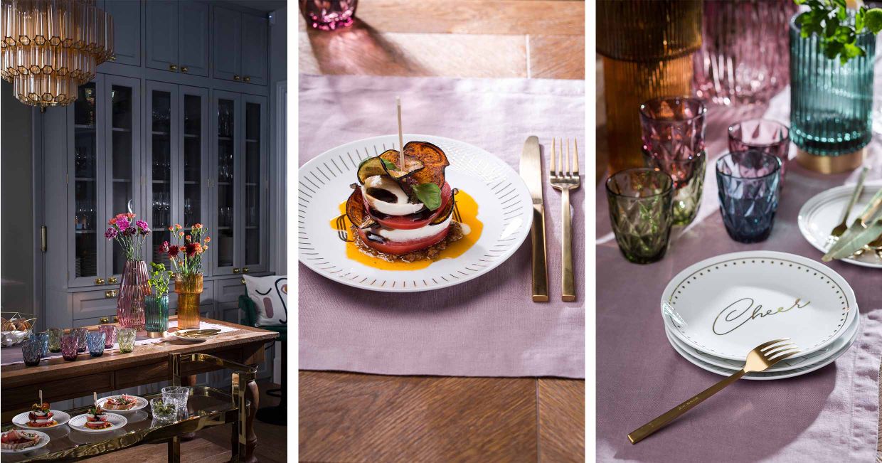 Sposoby na dekoracje stołu, jak udekorować stół, Westwing (fot. dinnershow.studio)