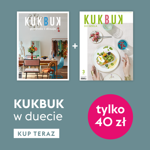 Pakiet dwóch wiosennych numerów KUKBUK-a: Podróże i Dizajn 2020 + KUKBUK Do dzieła
