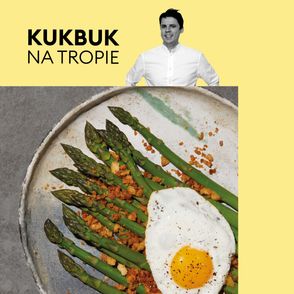 Szparagi podane z jajkiem