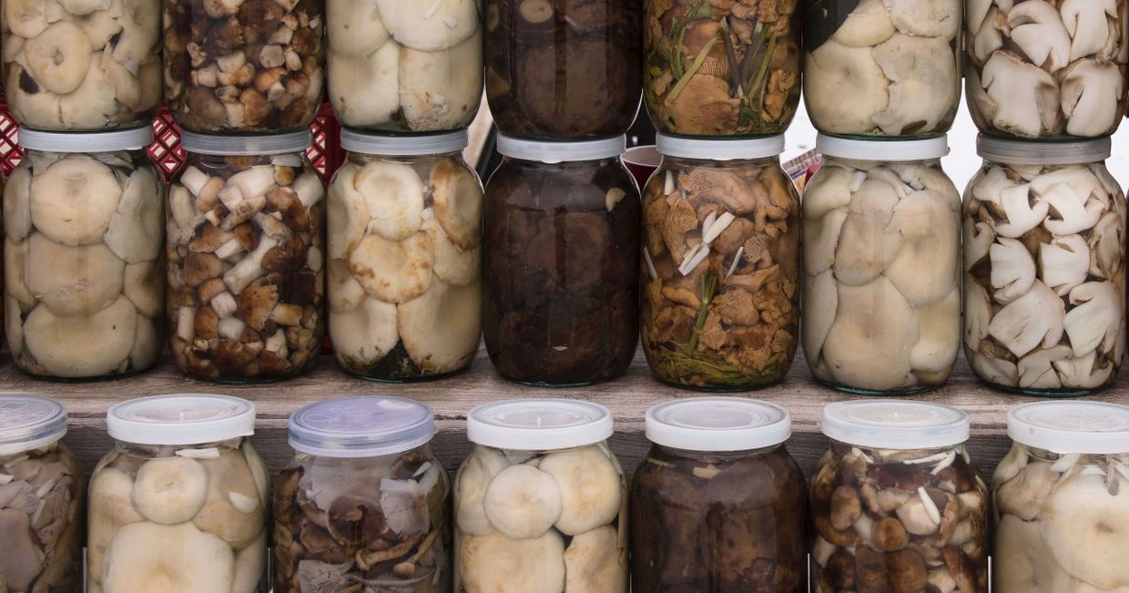 Marynowane grzyby w słoikach (fot. Ospan Ali / unsplash)