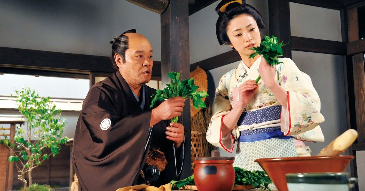 Kadr z filmu "Opowieść o gotującym samuraju" reźż Yuzo ASAHARA