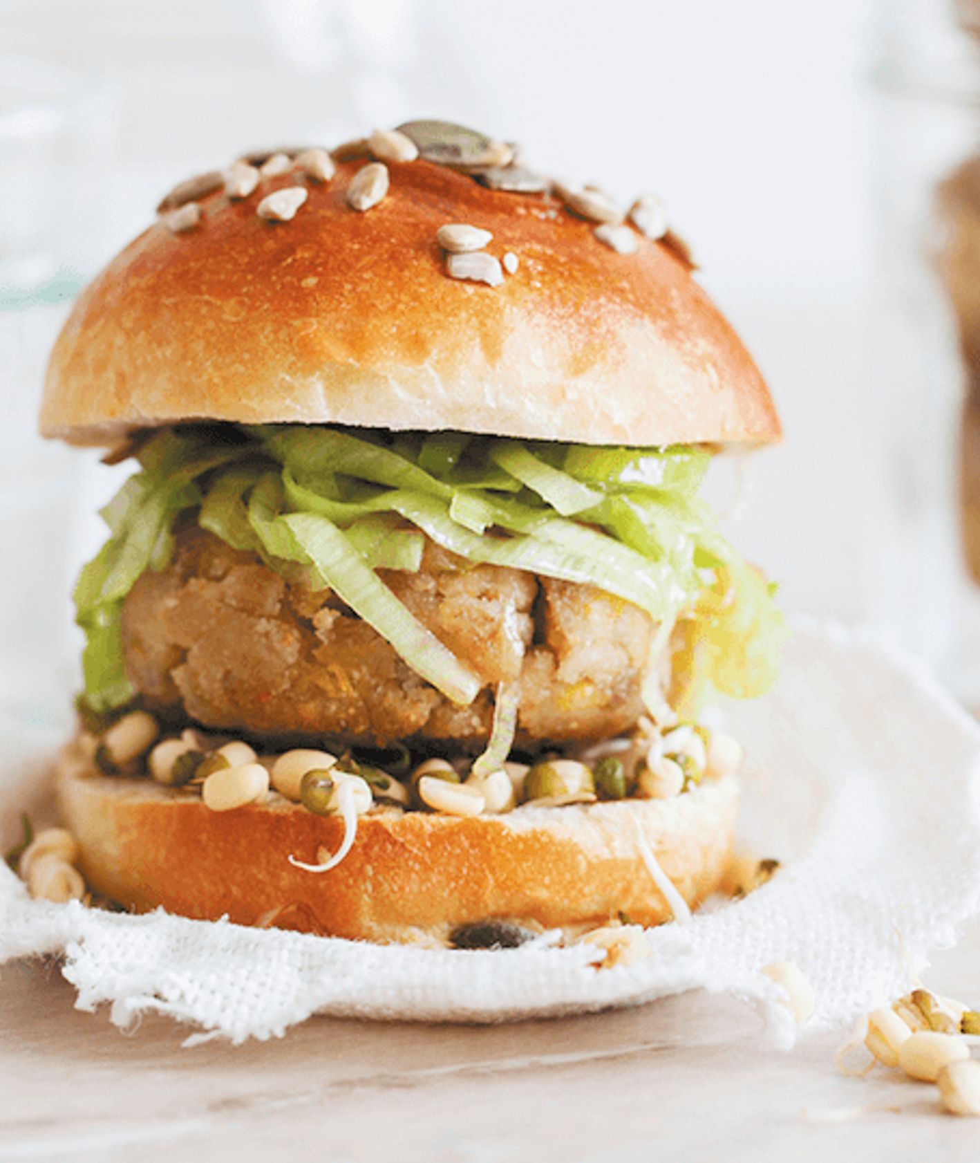 burger wegański z kaszą