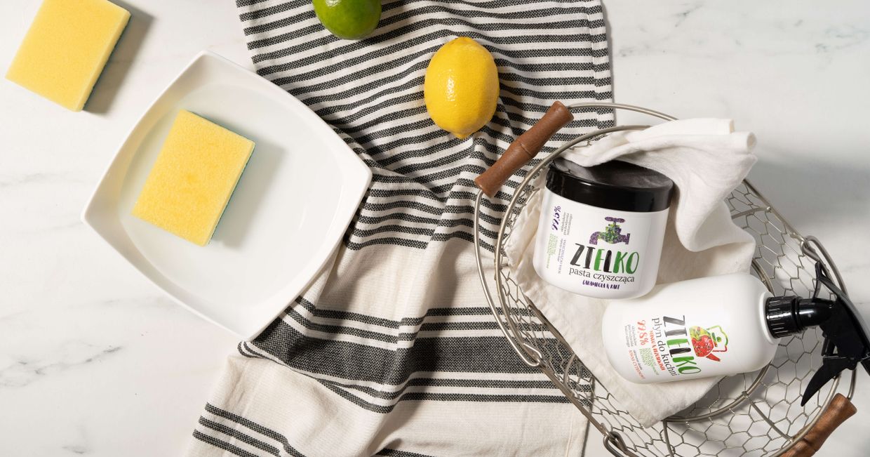 Pasta czyszcząca i płyn do kuchni Zielko (fot. Martyna Cybuch)