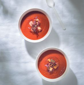 Gazpacho Krwawa Mary z grzankami