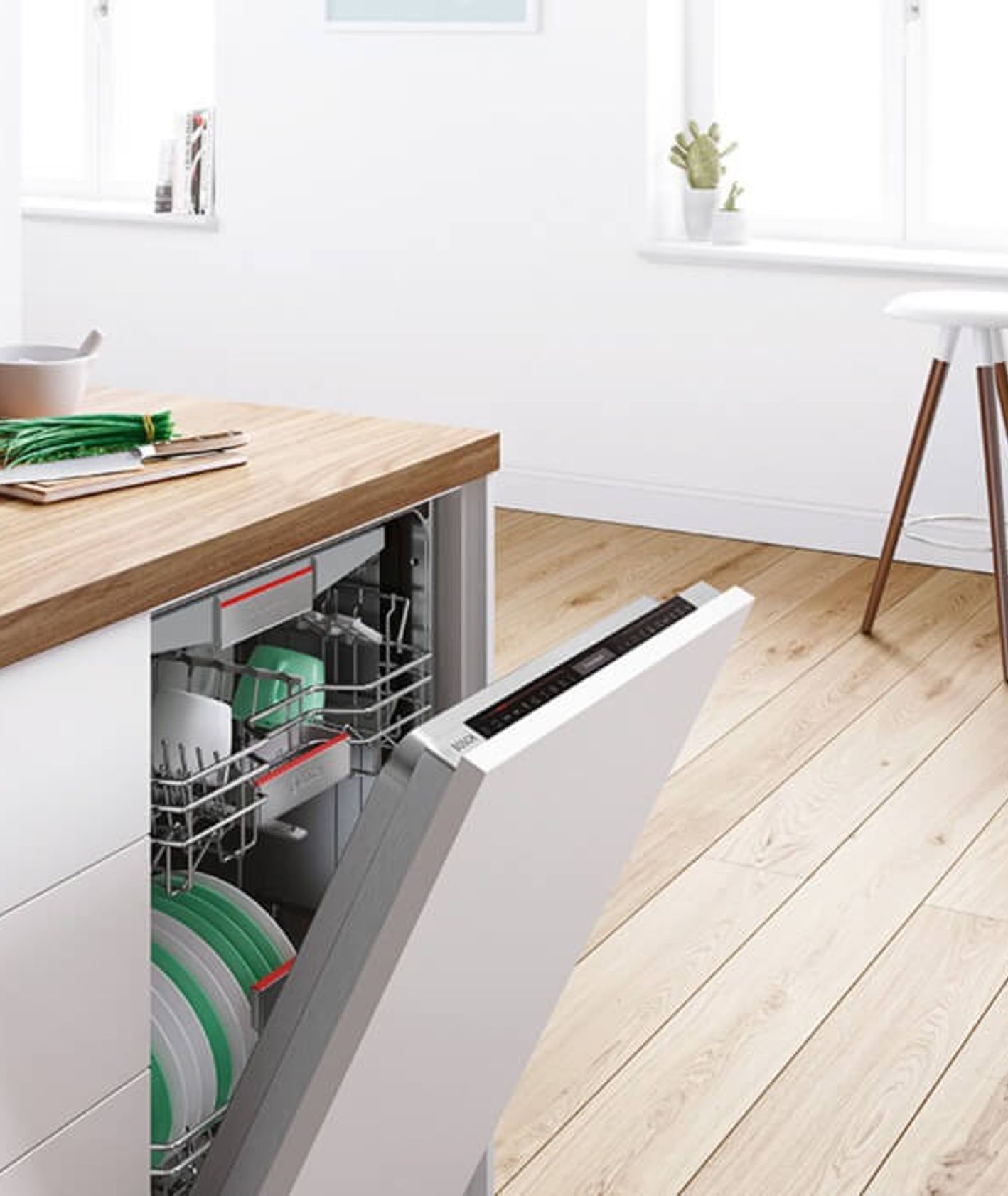 Zmywarka SMV46LX73E marki Bosch w kuchni (fot. materiały prasowe)