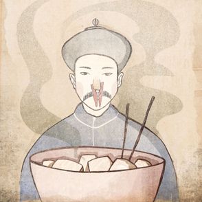 Miska fermentowanego tofu z pałeczkami (il. Ula Mierzwa)