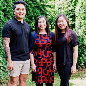 Wietnamka Nguyen Dieu Hong z synem Hoàngiem i córką Duyen (fot. Michał Lichtański)