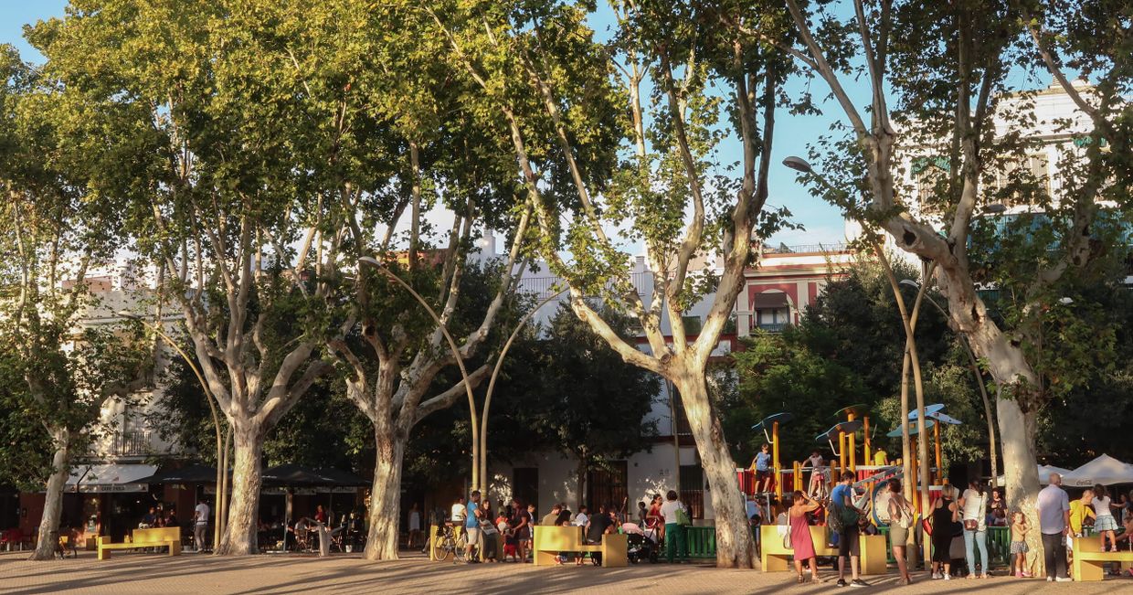 Ogródek tradycyjne sewilskiej restauracji (fot. Julia Zabrodzka)