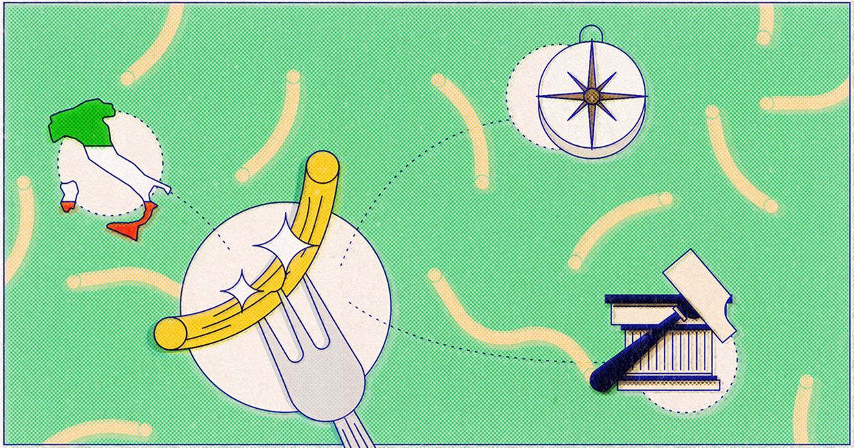 Historia powstania makaronu, rodzaje makaronu, skąd pochodzi makaron (il. Rafał Kwiczor)