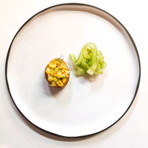 Danie z restauracji Albertina, podczas 9 edycji Fine Dining Week (fot. Bartek Kieżun)