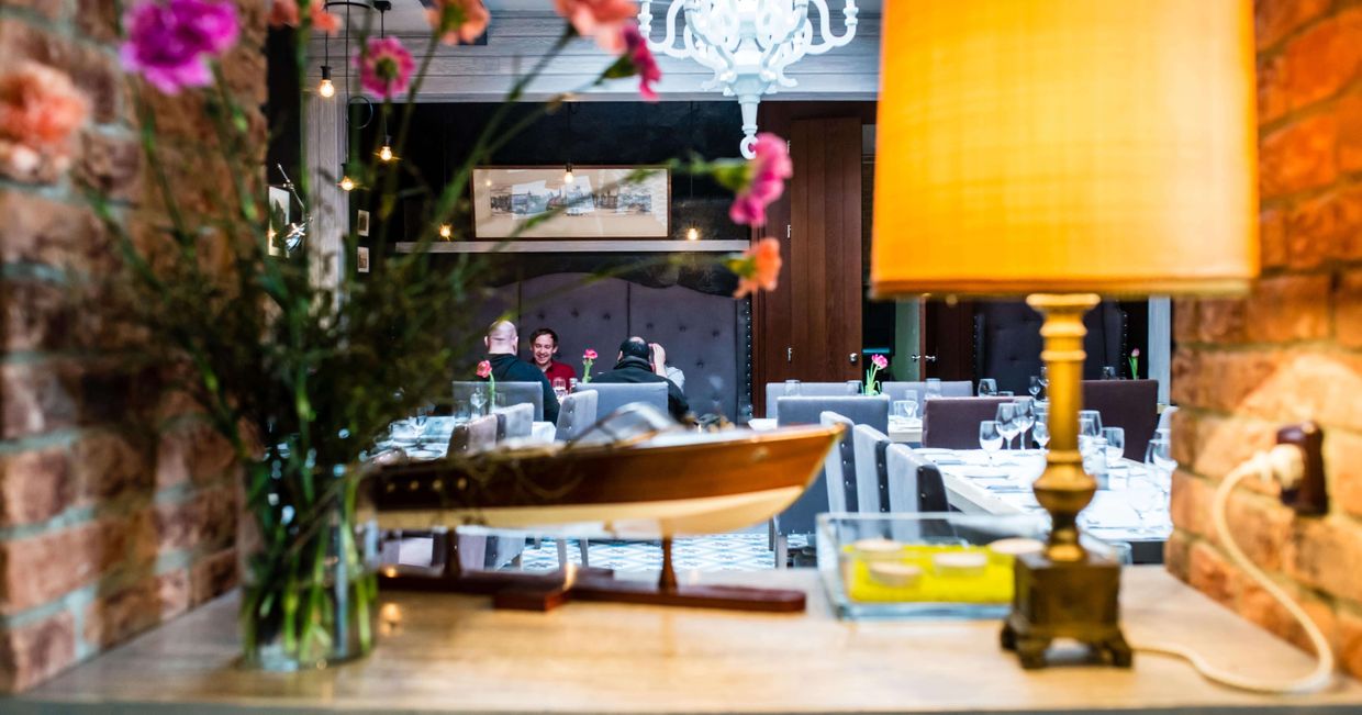 Wnętrze gdańskiej restauracji Kubicki