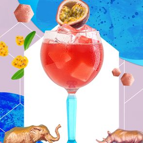 Koktajl z ginem i markaują. Prosty przepis na letniego drinka (il. Julia Błaszczyk / hintoftime_collagestudio)