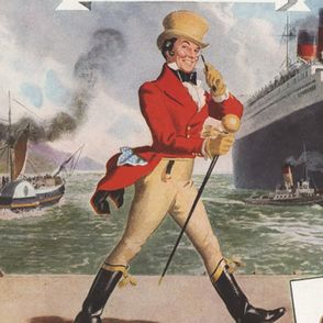 Historyczny plakat marki Johnny Walker (fot. materiały prasowe)