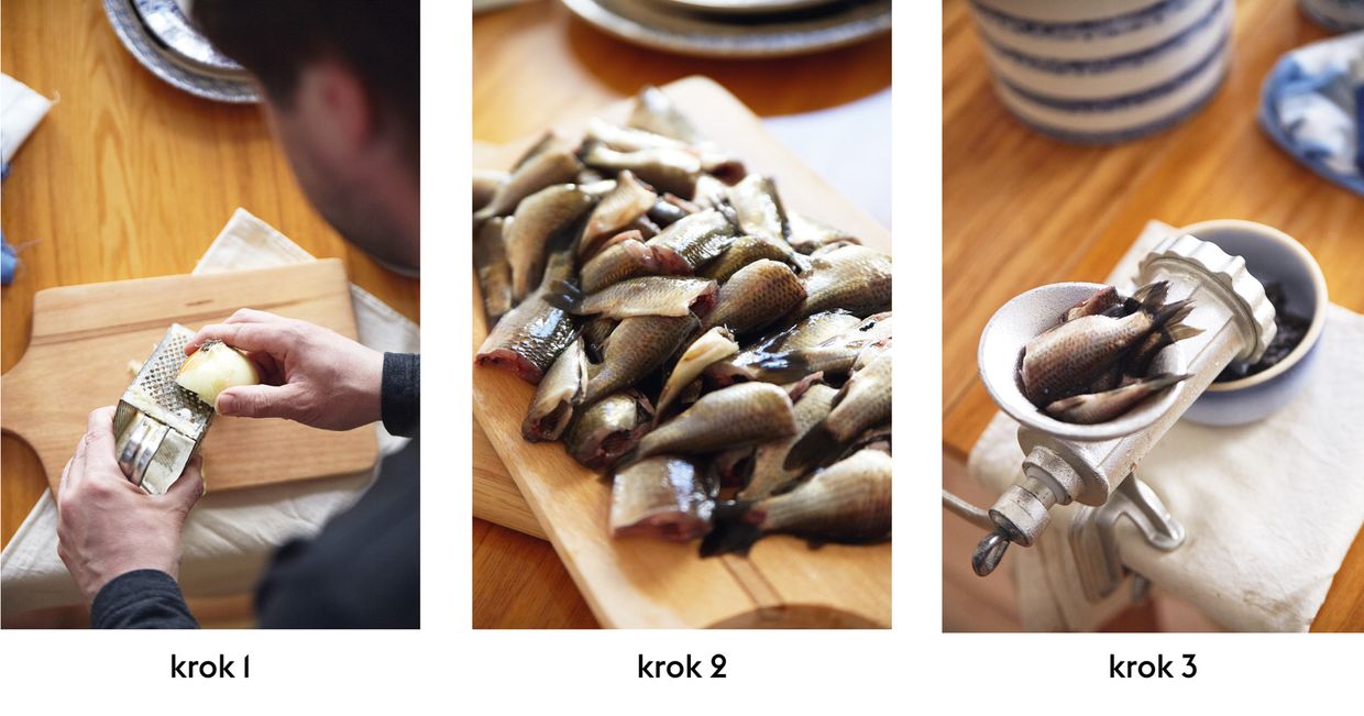 Kroki 1-3 wykonania paluszków rybnych (fot. Przemek Dzienis)