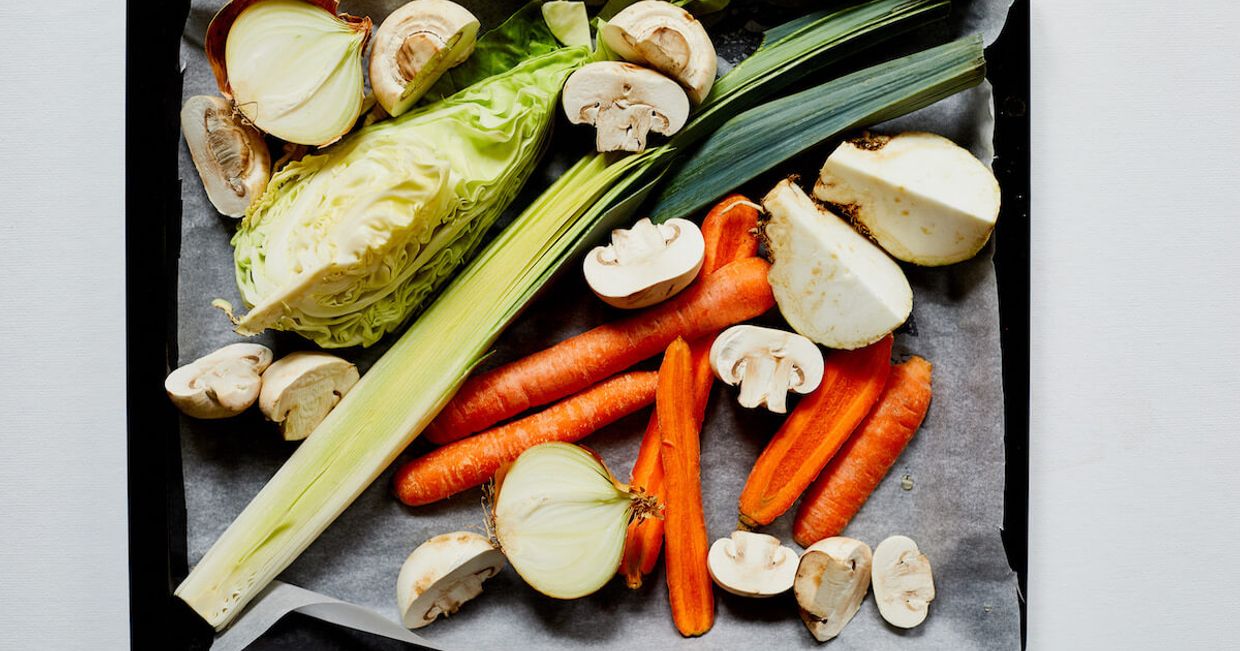 Warzywa przygotowane do pieczenia